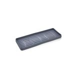 ATA HOME Silikon Sabunluk Organizer, Sabunluk Altlığı, Sıvı Sabun Standı Antrasit 26X10 Cm -M2 Antrasit Gri