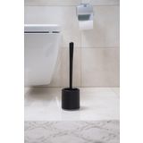 ATA HOME Silikon Tuvalet Klozet Fırçası Oval Siyah