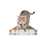 ATA HOME Tırmata Doğal Düz Ondüle Karton Kedi Tırmalaması Kedi Tırmalama Tahtası Kartonu 47x17 cm