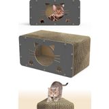 ATA HOME Tırmata Doğal Ondüle Karton Kedi Tırmalaması Kedi Tırmalama Kanepesi Tahtası Kedi Tırmalama Evi