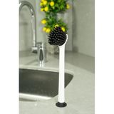 ATA HOME Vantuzlu Mutfak Banyo Tezgah Üstü Silikon Bulaşık Yıkama Lavabo Temizleme Mutfak Tezgah Fırçası