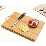Ata Store Bambu Metal Saplı Ekmek Kesme Tahtası 30X20X1,8 cm ROYALEKS-67459 - Çok Renkli
