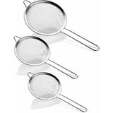 Ata Store Büyük 3'lü Metal Süzgeç ROYALEKS-CLKN-1359 - Çok Renkli