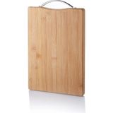 Ata Store Metal Tutacaklı Lüx Bambu Kesme Tahtası 30CM X20CMX1.8CM - Çok Renkli