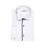 Ata Yaka Slim Fit Siyah Çizgili Erkek Gömlek