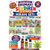 Ata Yayıncılık 1. Sınıf Öğretmen Tavsiyeli Okumayı Sevdiren 16 Sayfa 10 Kitaplık Hikaye Seti -3(Slime Set Hediyeli)
