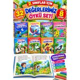 Ata Yayıncılık 2.sınıflar Için Rengarenk 8'li Hikaye Kitabı Seti