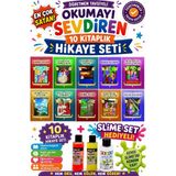 Ata Yayıncılık 4.sınıf Öğretmen Tavsiyeli Okumayı Sevdiren 80 Sayfa 10 Kitaplık Hikaye Seti-2 (Slime Set Hediyeli) - Hayır