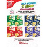 Ata Yayıncılık 7. Sınıf Ata Süper Çalışma Kitabım + Soru Bankam Set - 8 Kitap