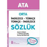 Ata Yayıncılık Ata Orta İngilizce - Türkçe, Türkçe - İngilizce Sözlük (Karton Ka