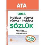Ata Yayıncılık Ata Orta İngilizce - Türkçe, Türkçe - İngilizce Sözlük (Sert Kapa
