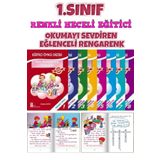 Ata Yayıncılık Dik Temel Harflere Göre Renkli Heceli 8'li Hikaye Seti