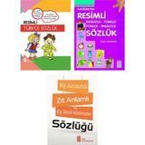 Ata Yayıncılık Resimli Türkçe Sözlük-Resimli İngilizce Sözlük-Eş Anlamlı,Zıt Anlamlı Kelimeler Sözlüğü