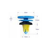 ATA YEDEK PARÇA Kapi Döseme Klips Fiat Egea 500X 51987227 Jeep Renegade 323078597 -25 Adet
