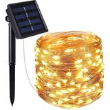 Atabay Online Atabayonline Solar Güneş Enerjili Hortum Kaplamalı Gün Işığı LED Işık Zinciri, Dış Mekan - Çok Renkli - Standart