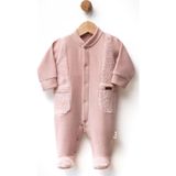 Atabay Peluş Detaylı Polar Patikli Tulum - FLE247226-PEMBE-1 - 3 Ay Pembe