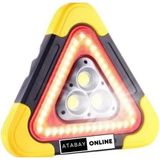 Atabayonline Işıklı Acil Durum Reflektörü Araba Essentials Yansıtıcı Üçgen Çerçeve Refle