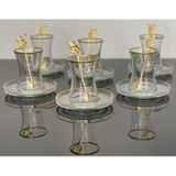 Atabey Home Çay Set 18 Parça 6 Kişilik Japon Gülü Çay Kaşıklı Lav