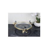 atabey home Kelebek Ayak Yuvarlak Borcam Tepsi-31 Cm eym104