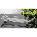 Atabey Home Metal Kulplu Servis Tabağı Gümüş Renk