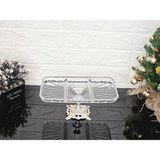 Atabey Home Paşabahçe Elegance Bölmeli Gümüş Döküm Ayaklı Sunum Kayık Dikdörtgen Tabak & Servis Tabak 27 cm