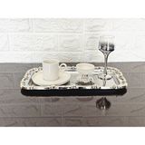 atabey home TEKLİ 1 ADET FULL GÜMÜŞ BATON SUNUM TEPSİSİ