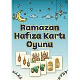 Ataby Ramazan Hafıza Kartı Oyunu – Çocuklar Için Eğitici Eşleştirme Oyunu, 40 Adet Kart - Mavi - 30 x 21 - Boyama Kitabı
