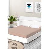 Ataca Tekstil Penye 180x200 Cm Pamuklu Lastikli Çarşaf Kahve - 180 x 200 - Koyu Krem