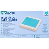 Atacare Jelli Kare Oturma Minderi Visko - Beyaz