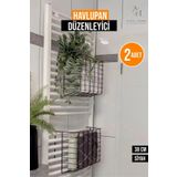 ATACI 1.Kalite Siyah Asılabilir Havlupan Düzenleyici Banyo Havlu - Tuvalet Kağıdı Sepeti- Fenomen Ürünü