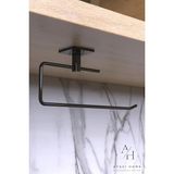 Atacı Home Siyah Rulo Havluluk Peçetelik Yapışkanlı Pratik Banyo Mutfak Askısı Kağıt Rulo Havluluk