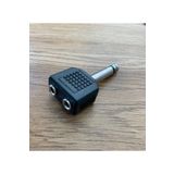 ATAELEKTRONİK 1 Adet 6.3mm Mono Gitar Jak - 2 Dişi Aux 3.5mm Anfi Amfi Çevirici Dönüştürücü Aparat