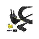 ATAELEKTRONİK 90 derece L tip - 1.5mt 1.5 Metre Samsung LG Tv uyumlu Ps3 ps4 Güç Kablosu Teyp Çift Oluklu