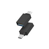 ATAELEKTRONİK Type C 3.1 To Usb 3.0 Otg Çevirici Telefonlara Flash Bellek Takma Adaptörü Adaptör Metal Siyah