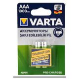 ATAELEKTRONİK Varta - Telsiz Telefone Phone Şarz Edilebilir Ince Pili 1000ma Ni Mh Şarjlı Ince Pil Aaa