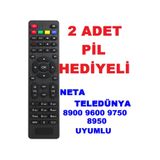 ATAEXPRESS Kablo Tv Kablonet Neta 9600 8900 8950 Teledünya Hd Uyumlu Uzaktan Kumanda ve Pil