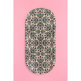 Atagift Hediyelik Bahar Dalı Motifli Uzun Oval Metal Çay & Kahve Sunum Tepsisi 16X 35CM - Çok Renkli