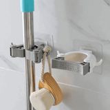 Atak Atakshome 3 Adet Banyo Askısı Paspas Süpürge Fırça ve Mop Askısı Sap Tutucu Mutfak Banyo Askıı - 11x6x2