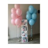 ATAKENT PARTİ Cinsiyet Belirleme Partisi - 4 Adet Baby Yazılı Balon Kutusu - 24 Adet Balon