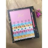 Atakids Lizy Tasarımlı Defter ve Kalem Seti (96 Yaprak) - Pembe
