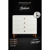 ATAMANİKRA529 Bohem4'şifonyer - Beyaz - Beyaz