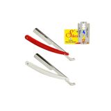 atamanstore Berber Sakal Tıraş Usturası 2 Adet Ustura | 1 Adet Shark 5'li Tüm Yaprak Jilet Seti (Kırmızı-Beyaz Ustura)