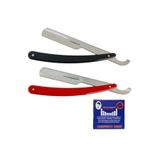 atamanstore Jilet Takılabilir Ustura 2 Adet, Kibrit Kantaşı Seti, Berber Sakal Tıraş Usturası