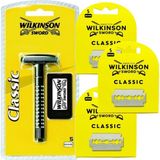 Atamanstore Wilkinson Classic Manuel Tıraş Makinesi | 4 Adet 5'li Kutu Yaprak Jilet Seti