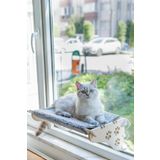 ATAPET Cama Asılan Vantuzlu Kedi Yatağı (Gri, Large)