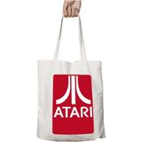 Atari Logo Vintage Iki Tarafı Kalıcı Baskılı Yıkanabilir Okul Plaj Omuz Bez Çantası