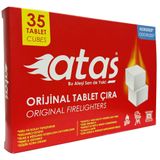 ATAŞ Mangal Kömürü Şömine Soba Tutuşturucu Tablet Çıra 35li