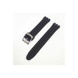 atasaat 17mm Swatch Uyumlu Siyah Slikon Saat Kordonu