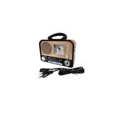 Ataşbey Rt-670 Retro Bluetooth Radyo Saatli Hoparlör | Usb, Sd Kart, Fm Radyo, Şarjlı