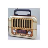 ataşbey RT-722 Şık Tasarımlı Saatli ,Klasik Retro ,Nostalji Bluetooth/USB/Sd/ Radyo Mp3 Player Müzik Kutusu